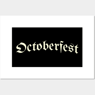 Octoberfest Typography Posters and Art